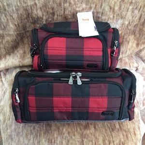 NEW!❤️Lug Trolley & Mini, Buffalo Check Red